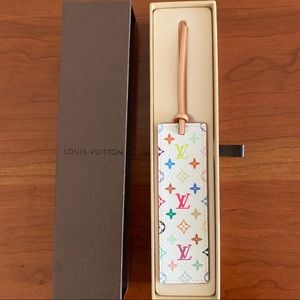 Authentic Louis Vuitton White Monogram Bookmark!